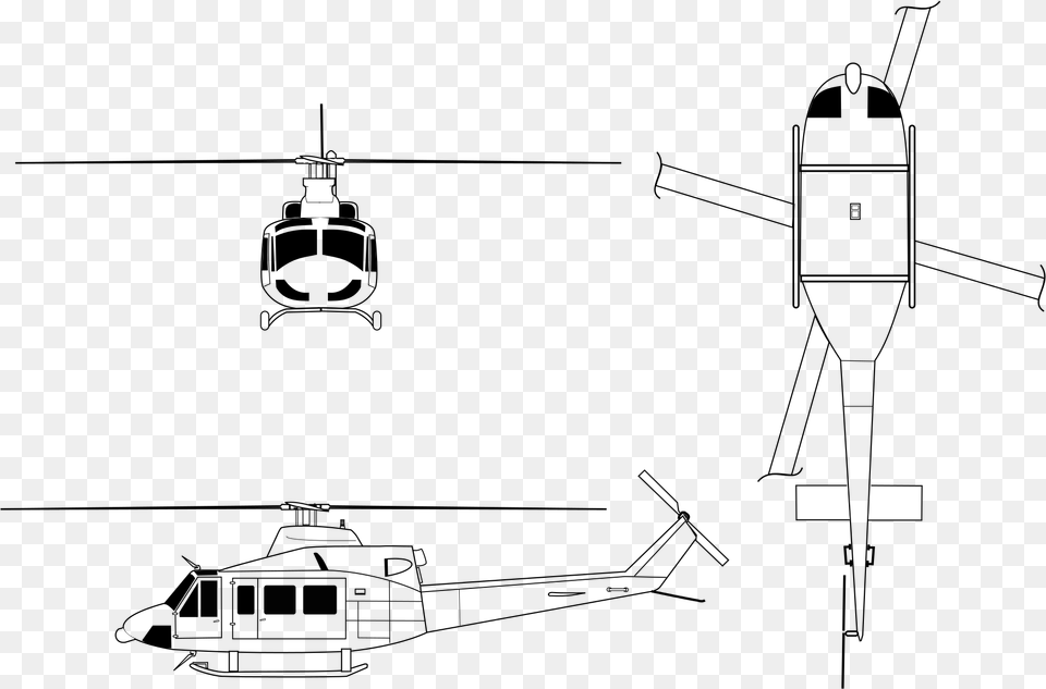 Ch 146 Griffon Blueprint Huey Helicopter Twin, Lighting Png Image