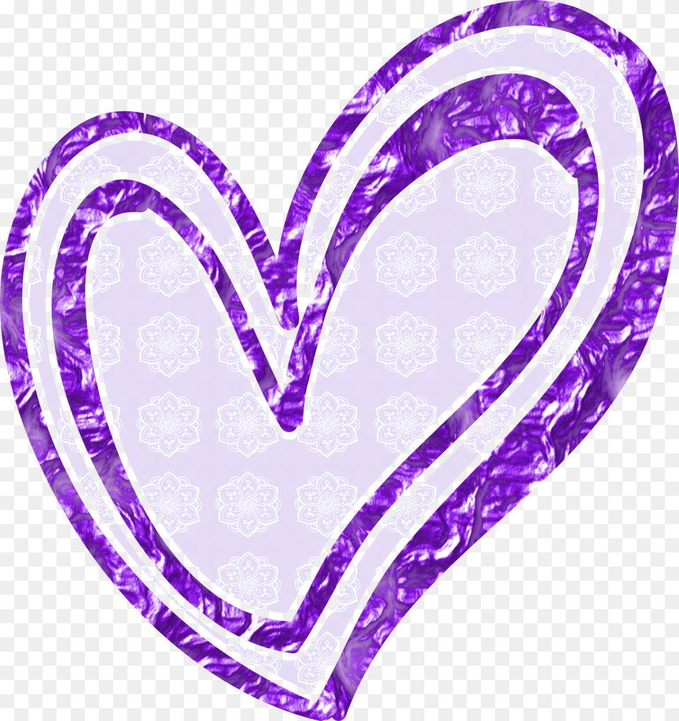 Ch B Missing You Love Purple Hearts Hearts Colors Clip Art, Heart Free Transparent Png