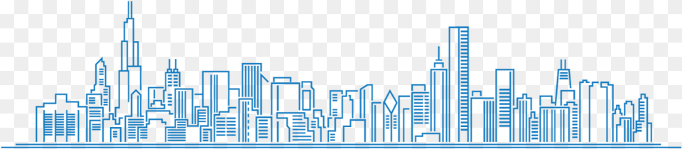 Ch Skyline Blue Cityscape Blue Icon, City, Urban, Metropolis, Architecture Free Png Download