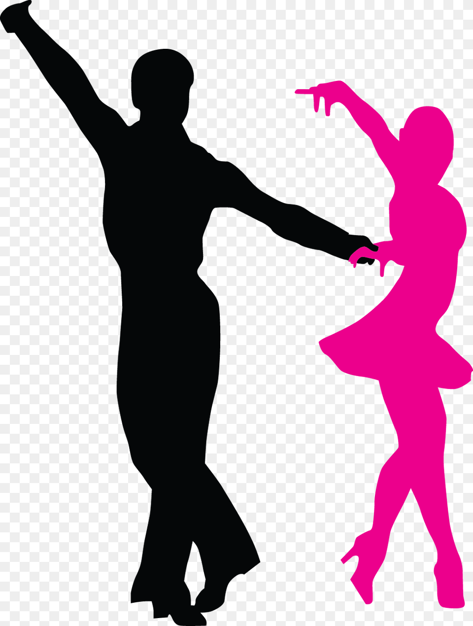 Cha Cha Cha Hustle Ballroom Dance Rhumba Cha Cha Dance Silhouette, Dancing, Leisure Activities, Person, Adult Png Image
