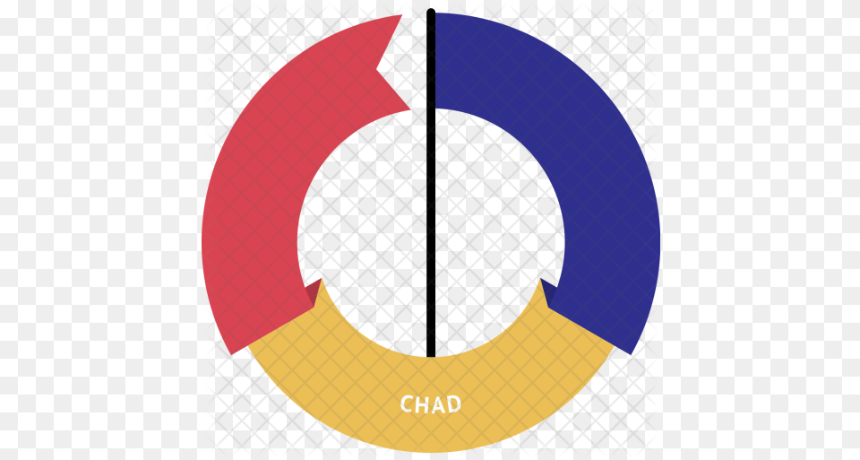 Chad Flag Icon Of Flat Style Circle, Water, Hockey, Ice Hockey, Ice Hockey Puck Png Image