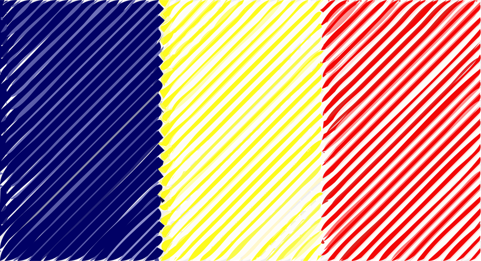 Chad Flag Linear Clip Arts Chad Flag Transparent, Paper Png Image