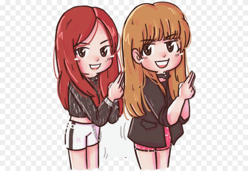 Chaelisa Lisa Rose Blackpink Kawaii Blink Freetoedit Dibujos De Blackpink Kawaii Lisa, Publication, Book, Comics, Adult Free Png Download