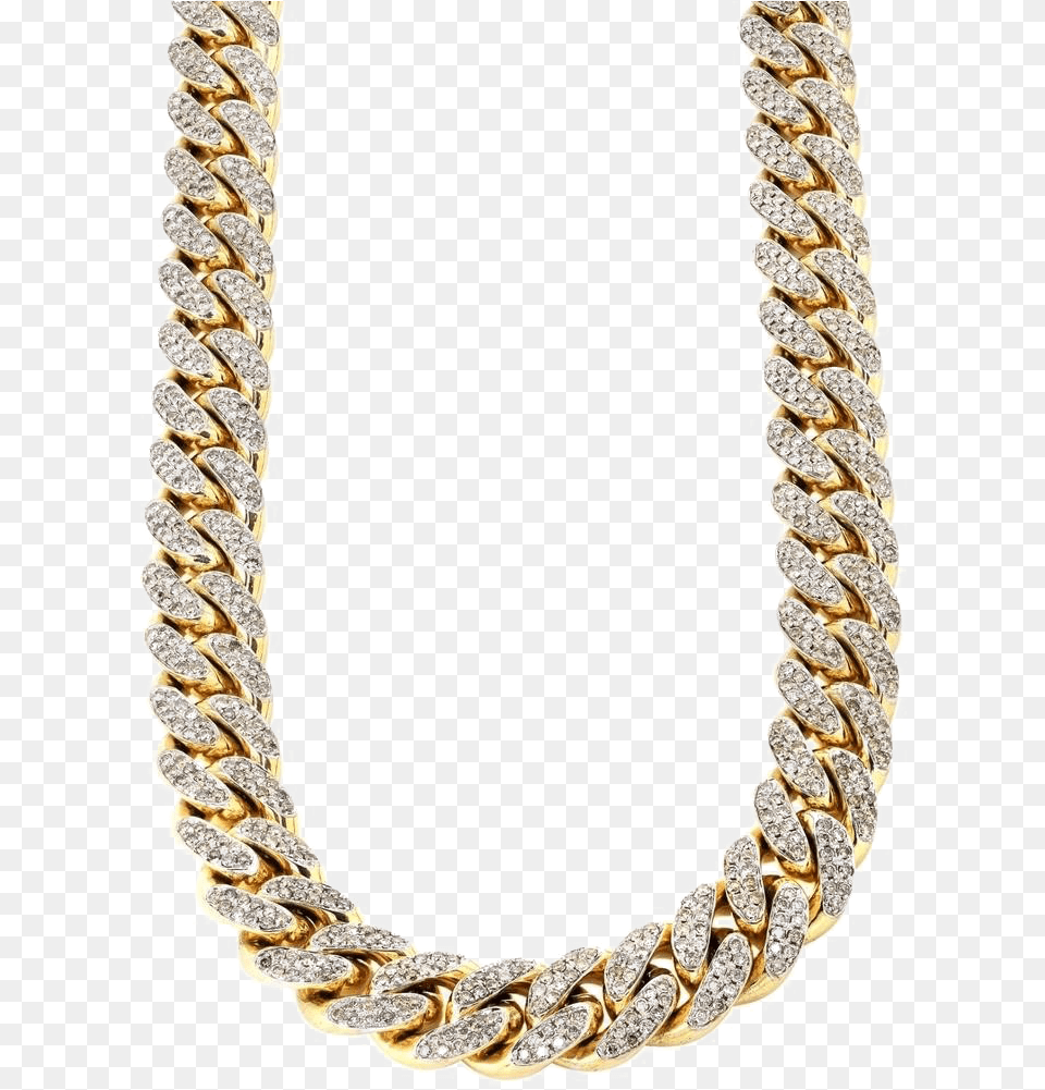 Chain Background Iced Out Diamond Chain, Accessories, Jewelry, Necklace, Gemstone Png Image