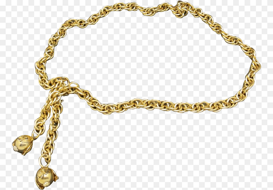 Chain Belt Gold Tone Metal Rope Link Small Adjustable Chain, Accessories, Bracelet, Jewelry, Necklace Free Transparent Png