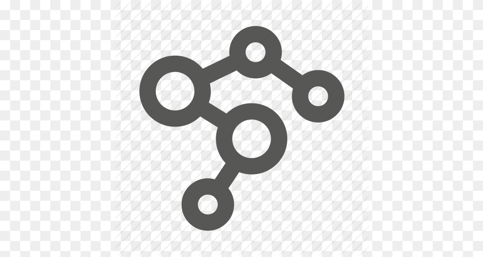 Chain Connection Molecules Net Network Particles Icon Png