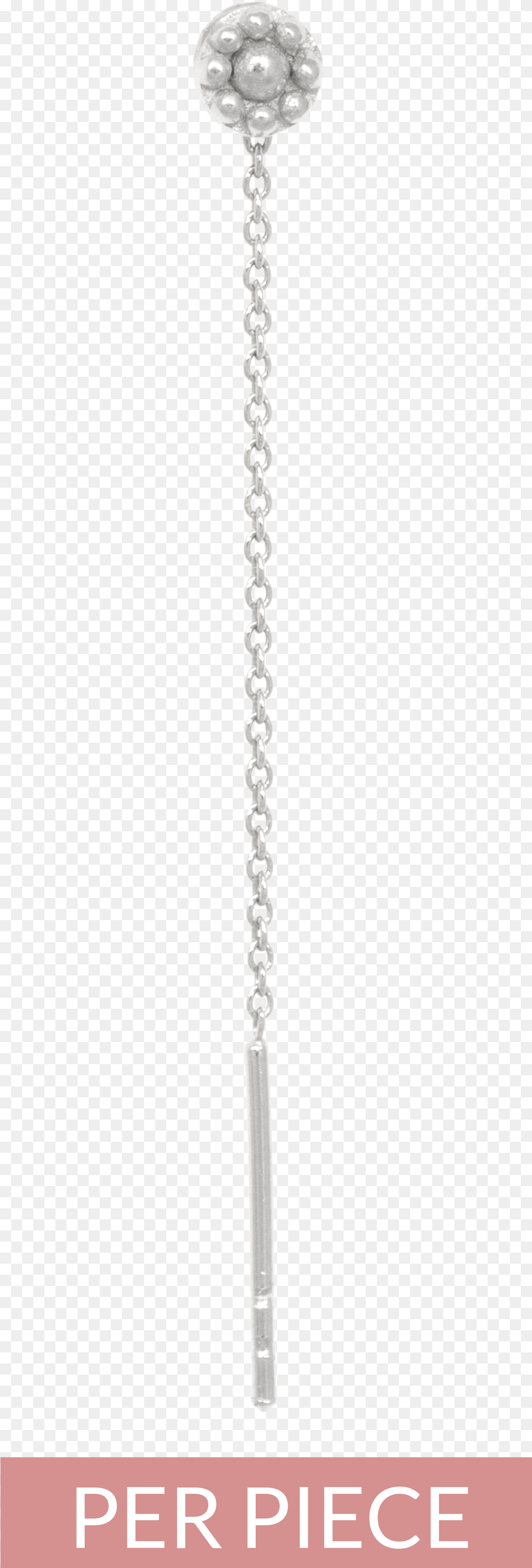 Chain Earrings Silver Flower Earrings Eline Rosina Chain, Cutlery, Accessories, Earring, Jewelry Free Transparent Png