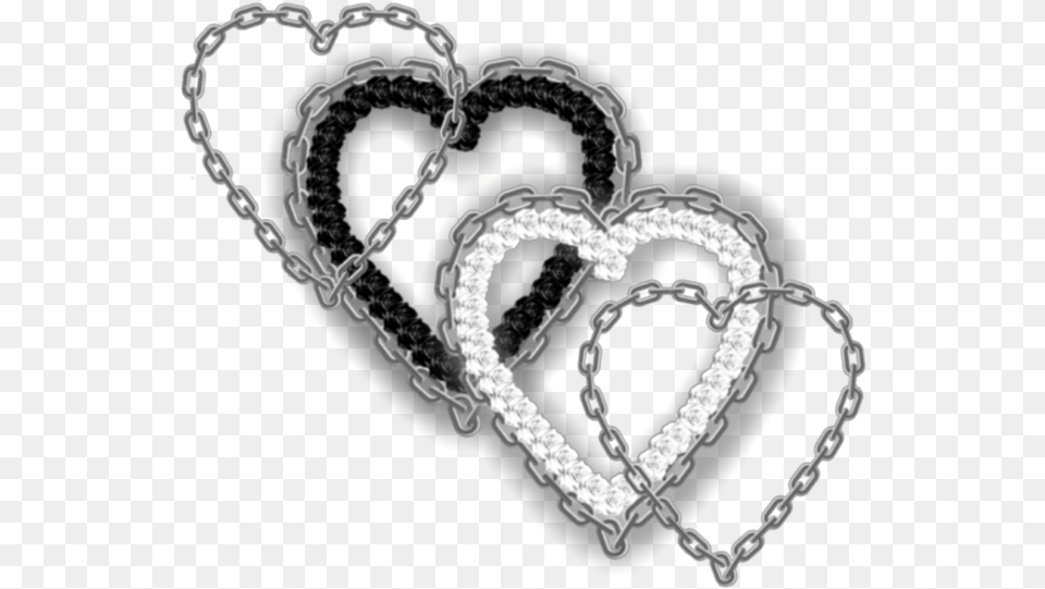 Chain Hearts, Accessories, Jewelry, Necklace, Diamond Free Png