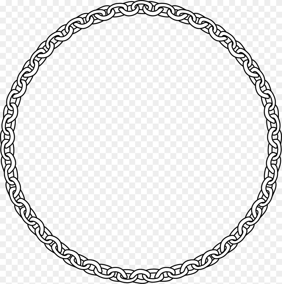 Chain Link Frame Clipart, Home Decor, Oval, Accessories, Jewelry Png Image