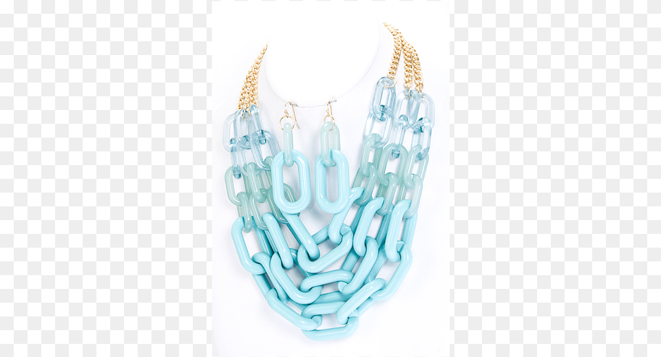 Chain Link Necklace Set Necklace, Accessories, Jewelry, Turquoise Free Png Download