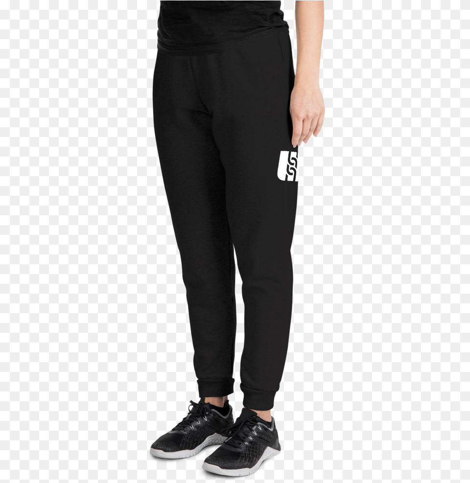 Chain Logo For Products White Ub White Mockup Left Sweatpants, Clothing, Footwear, Pants, Shoe Free Png Download