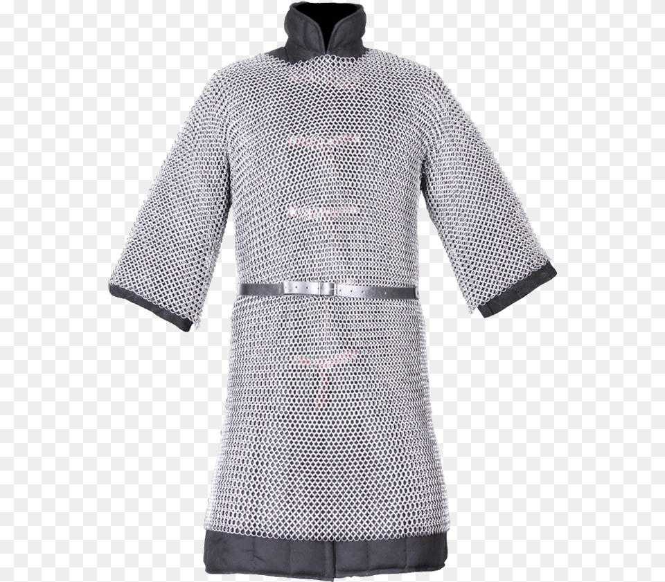 Chain Mail Legging Flat Riveted Solid Ring Blackened Chain Mail Tunic, Armor, Chain Mail, Adult, Male Free Png