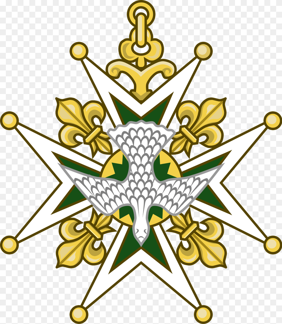 Chain Of The Order Of The Holy Spirit, Symbol, Pattern, Accessories, Gold Free Transparent Png