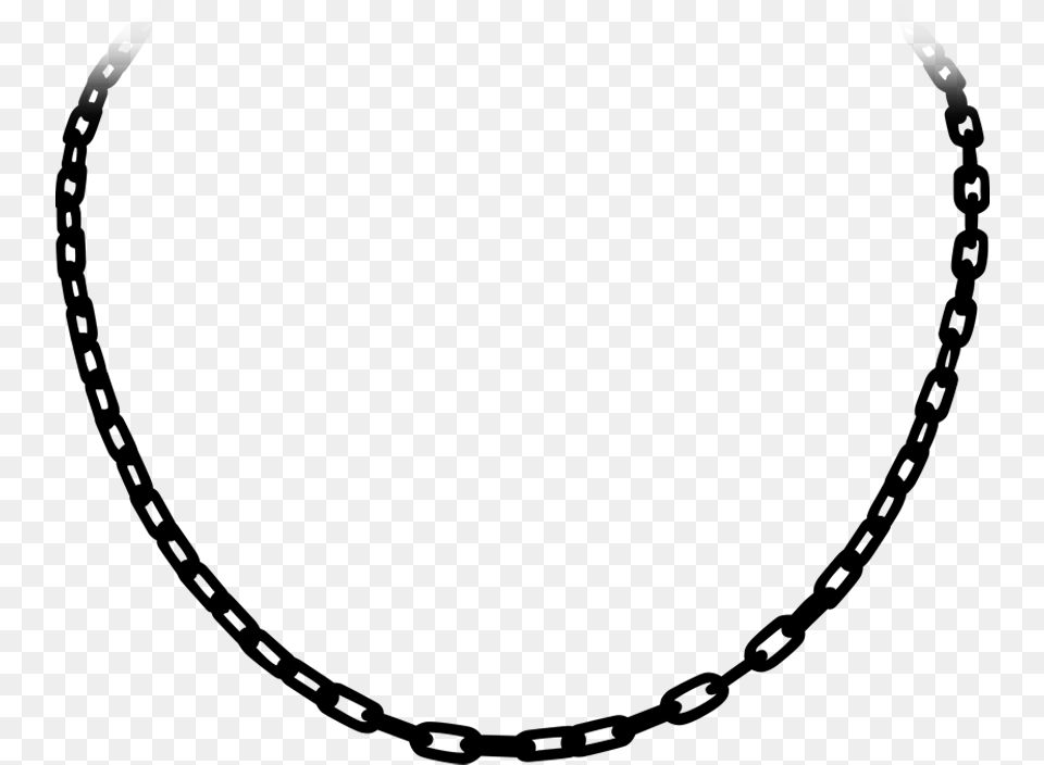 Chain Pearl Teardrop Lobster Pendant Necklace Clasp Chain Clipart Black And White, Gray Free Png Download