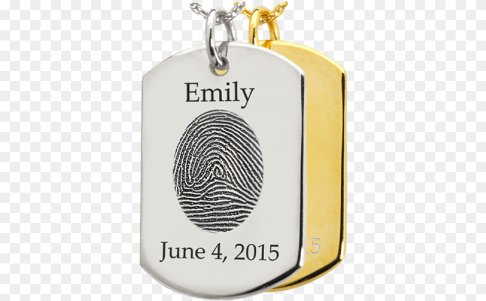 Chain With Name And Fingerprint Ying And Yang, Accessories, Pendant Png