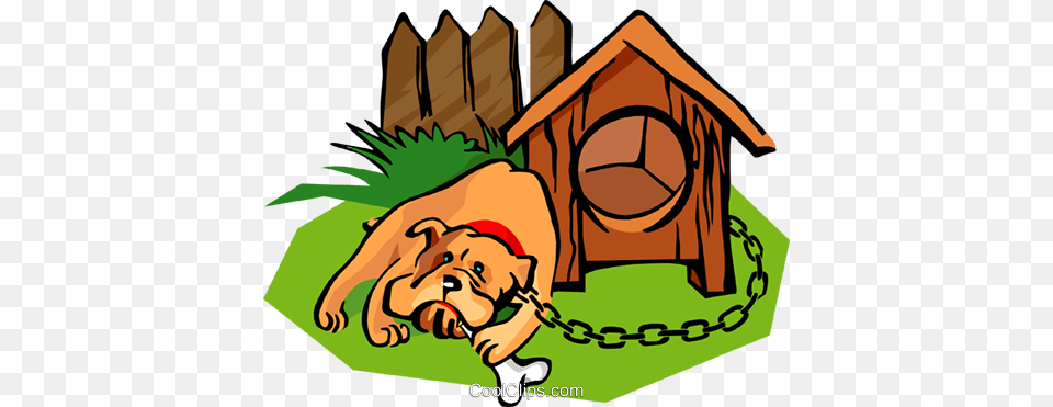 Chained Boxer Dog With Bone Royalty Free Vector Clip Art, Dog House, Baby, Person, Face Png