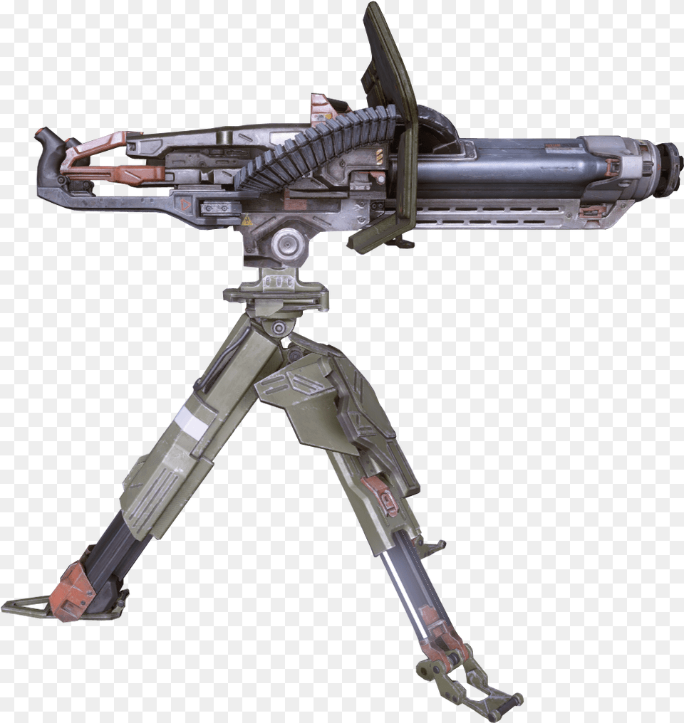 Chaingun Turret Halo 5 Machine Gun, Machine Gun, Weapon, Firearm, Rifle Png
