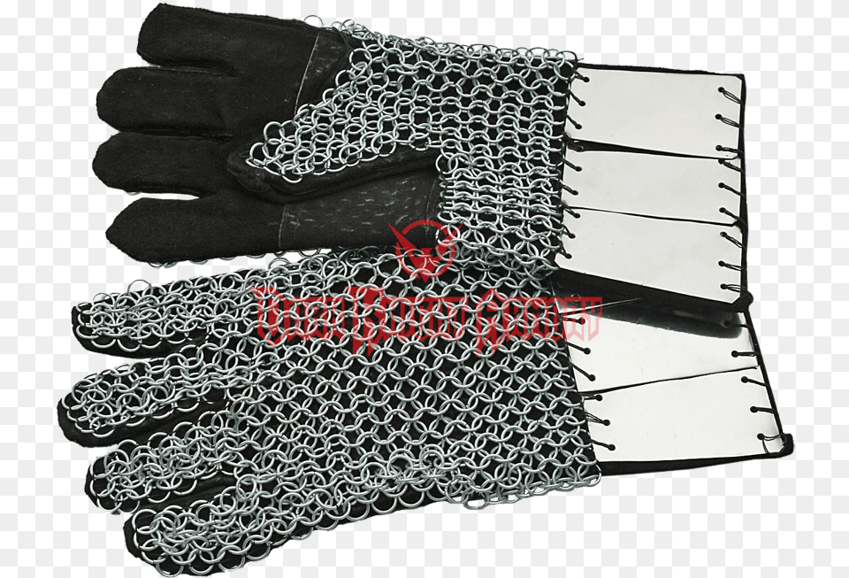 Chainmail Gauntlets With Steel Plates From Dark Knight Leather, Clothing, Glove, Armor, Chain Mail Png