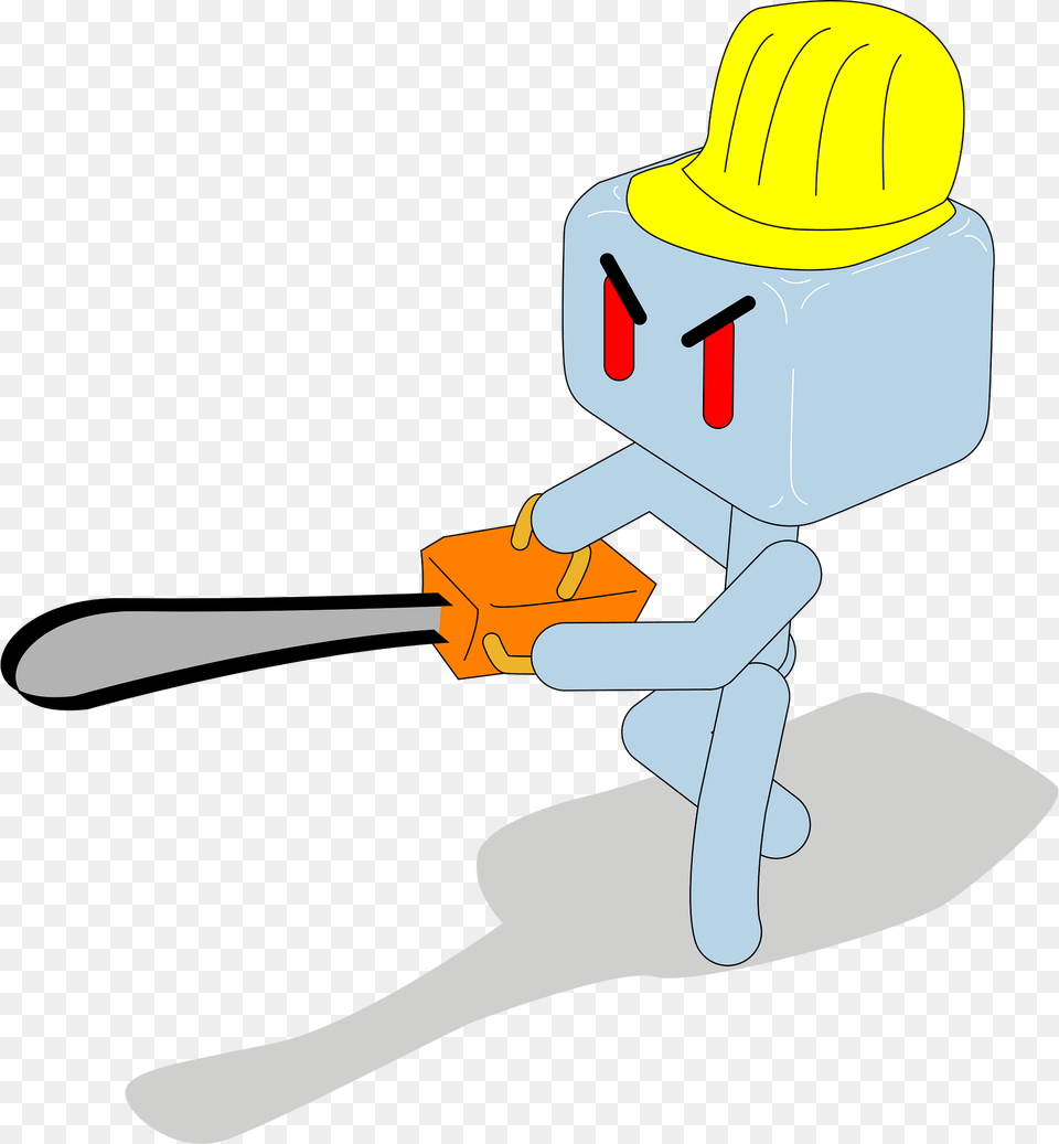 Chainsaw Clipart, People, Person, Clothing, Hardhat Png Image