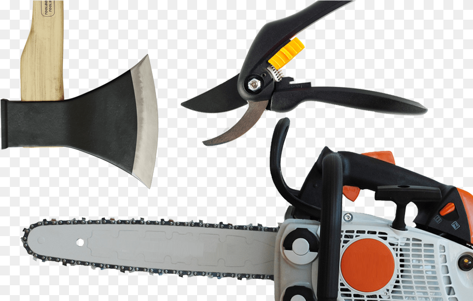 Chainsaw On White Background, Device Png Image