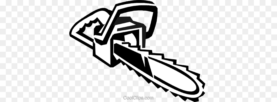 Chainsaw Royalty Vector Clip Art Illustration Chainsaw Clipart, Device, Chain Saw, Tool, Bulldozer Png Image