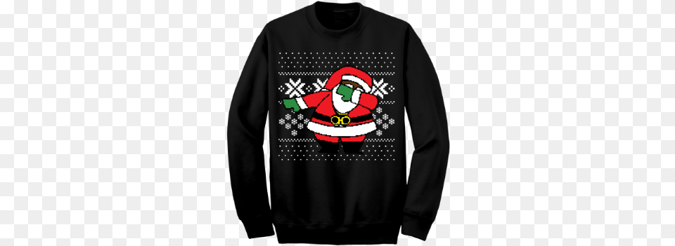 Chainz Has A Very Merry Christmas Santa Ugly Christmas Sweaters, Clothing, Knitwear, Long Sleeve, Sleeve Free Transparent Png