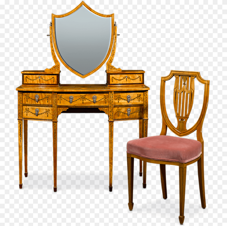 Chair, Furniture, Table, Desk, Mirror Free Png Download