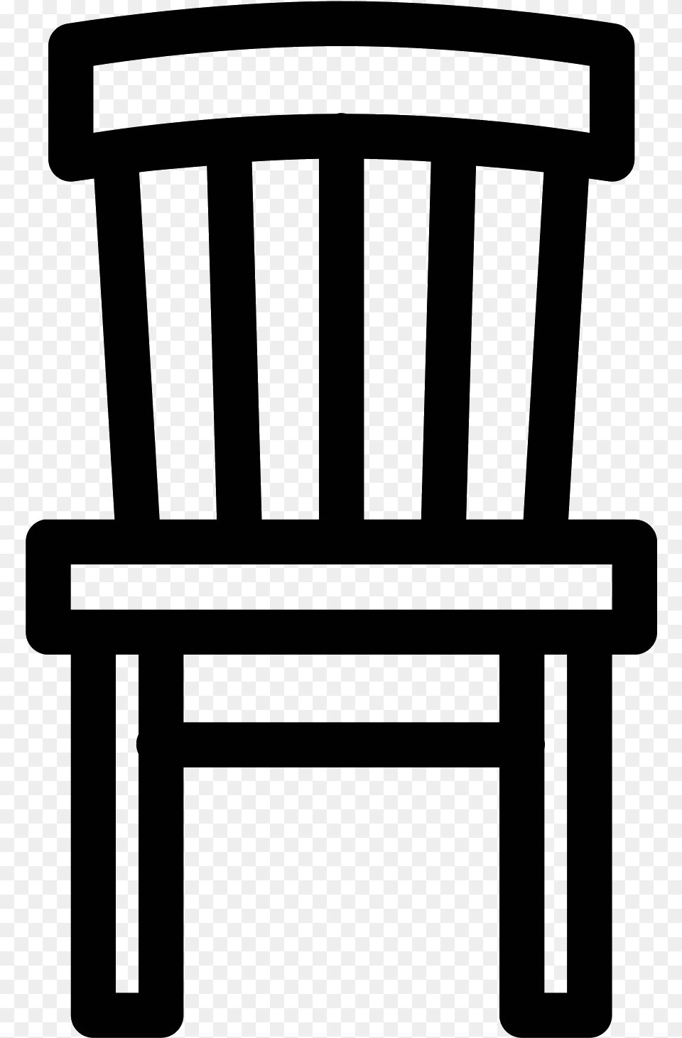 Chair Black And White, Gray Free Png Download