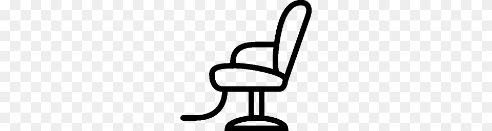 Chair Clipart Barber, Gray Free Png