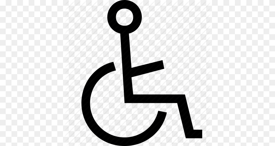 Chair Disable Disabled Handicap Person User Wheelchair Icon, Electronics, Hardware, Hook, Anchor Png