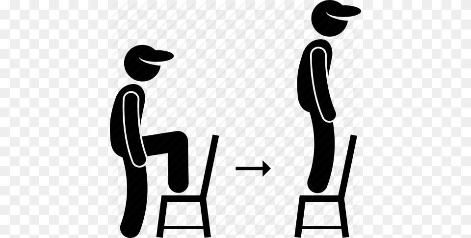Chair Exercise Step Step Up Icon, Clothing, Hat, People, Person Free Png Download