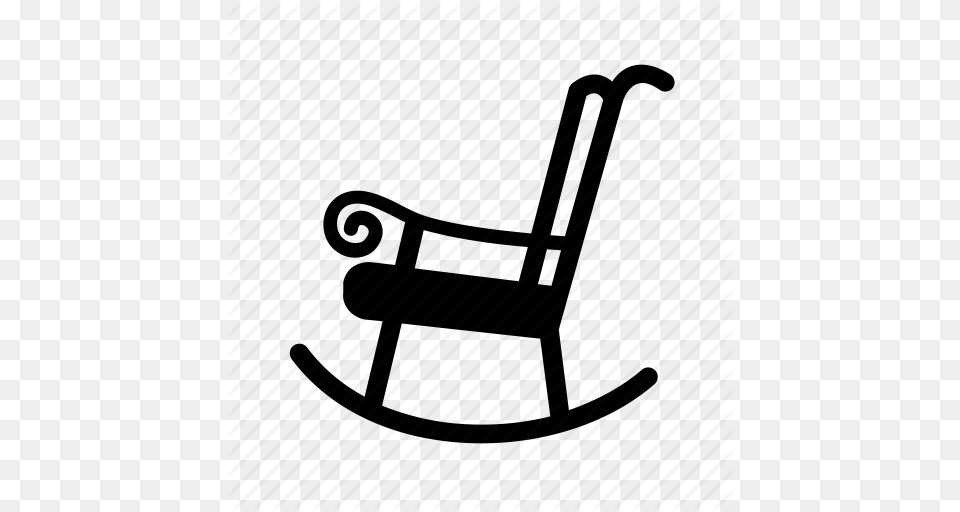 Chair Furniture Household Rocker Rocking Chair Sit Icon, Rocking Chair Png Image
