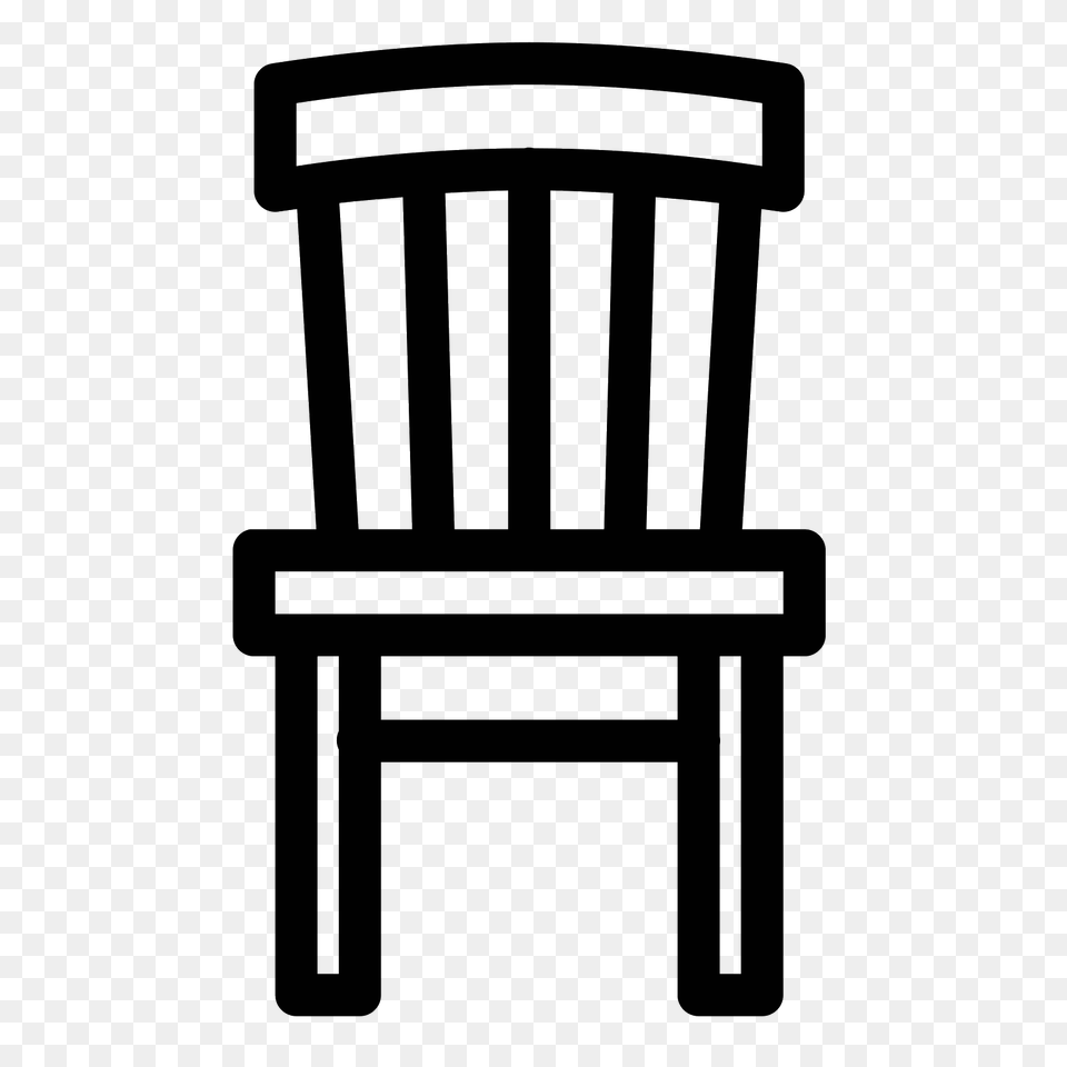 Chair Icon, Gray Free Transparent Png