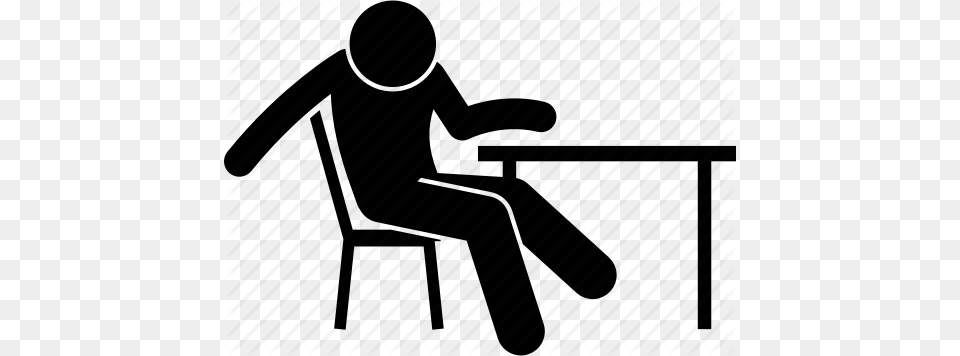 Chair Lazy Man Sitting Table Icon, Firearm, Gun, Rifle, Weapon Png