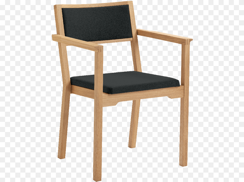 Chair With Armrests And Upholstered Back Chair, Furniture, Armchair Png