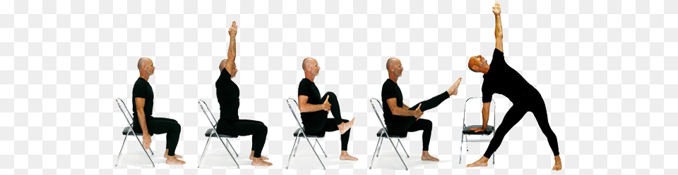 Chair Yoga Clipart Clip Art Images, Adult, Male, Man, Person Free Png