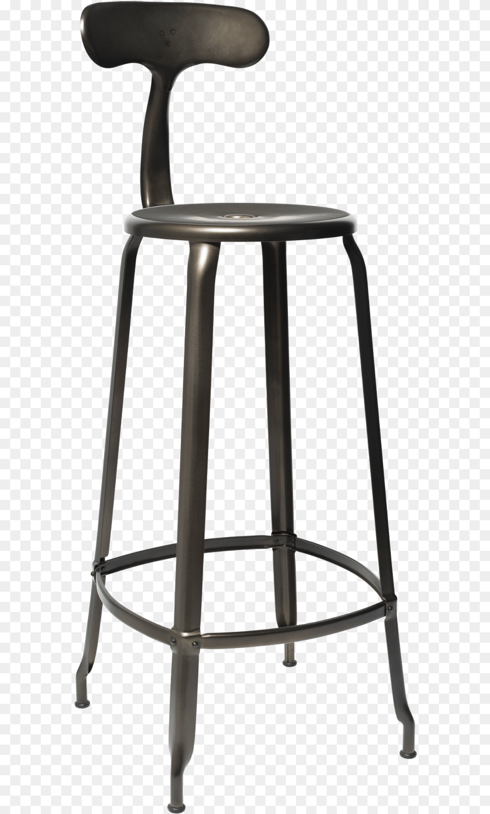 Chaise De Bar Industrielle Nicolle H80cm Coloris Acier Chair Metal, Bar Stool, Furniture Png