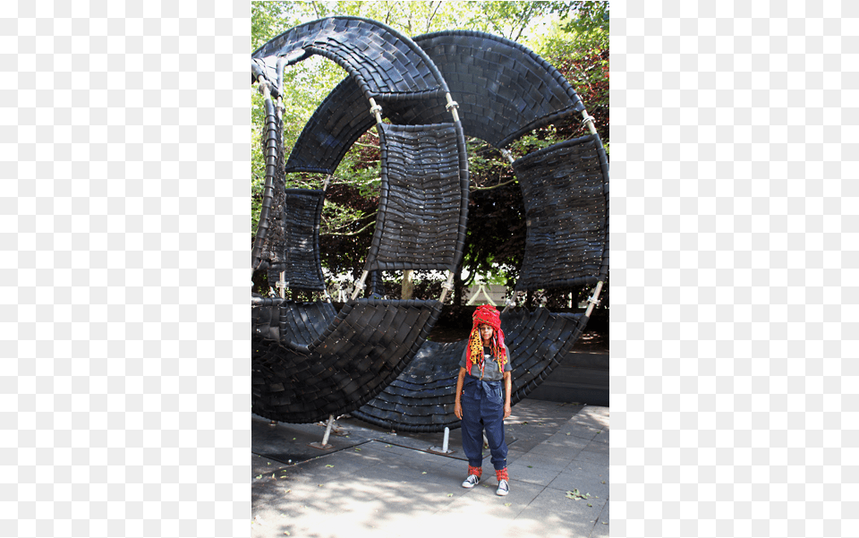 Chakaia Booker39s Tire Sculptures Leave Deep Imprint Chakaia Booker Millennium Park, Arbour, Pants, Outdoors, Nature Png Image