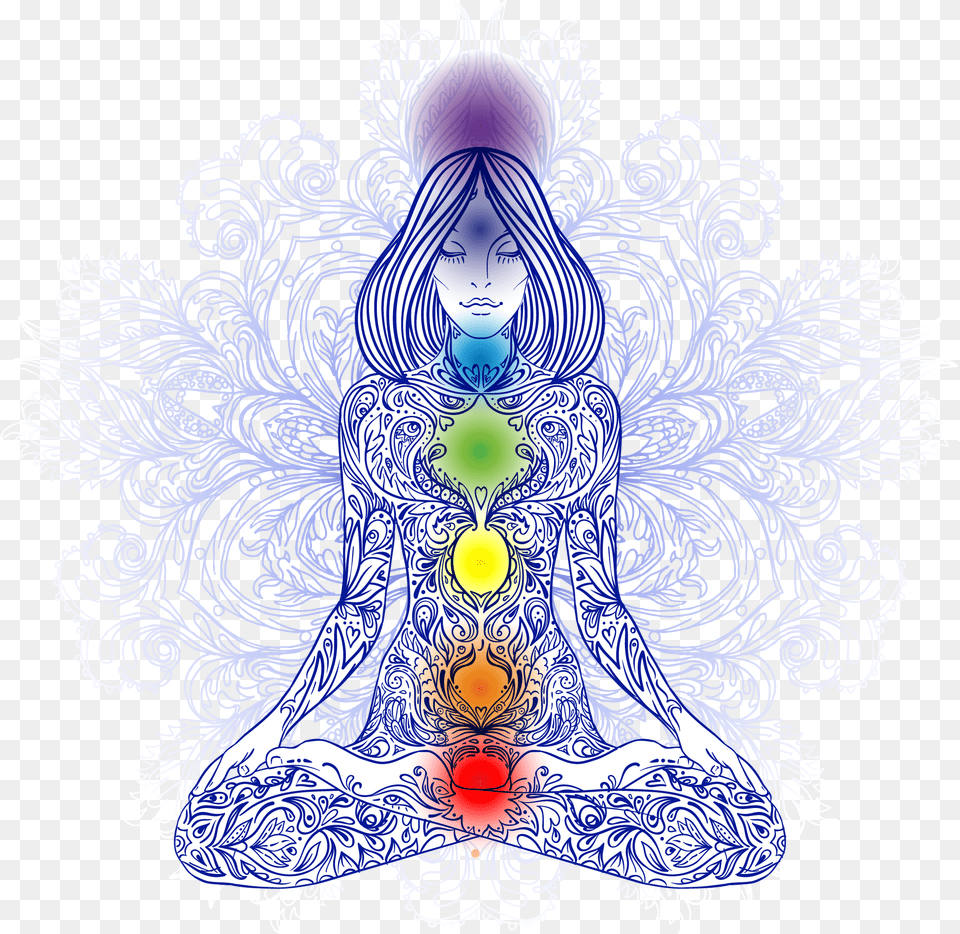 Chakra, Art, Graphics, Pattern, Person Free Png