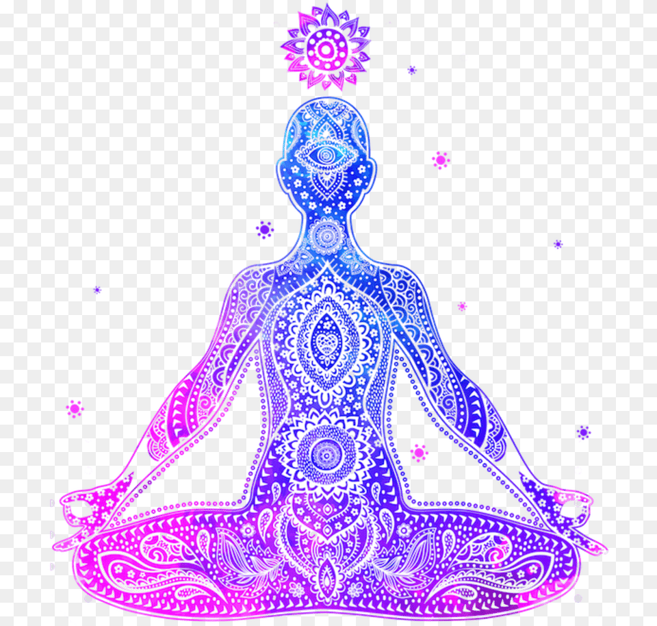 Chakra Yoga, Pattern, Purple, Wedding, Person Png Image
