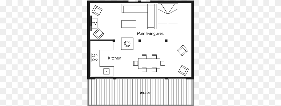 Chalet Baby Bear First Floor Diagram, Floor Plan, Chart, Plan, Plot Png Image