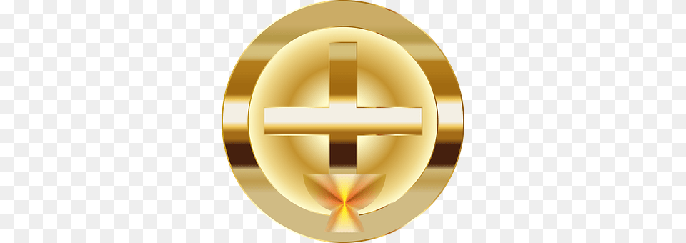Chalice Cross, Gold, Symbol, Disk Free Png