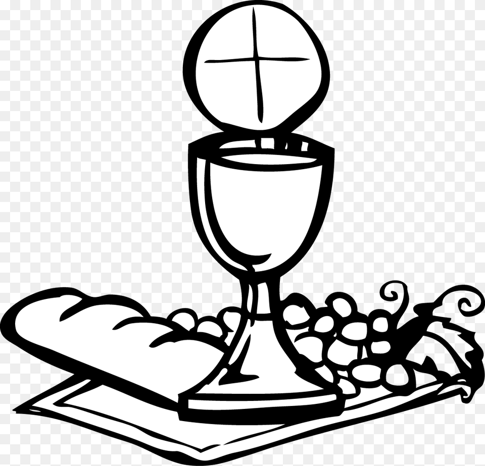 Chalice And The Host Eucharist Clipart, Glass, Stencil Png Image