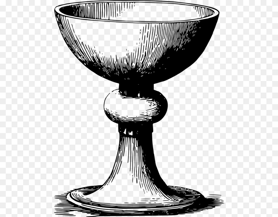 Chalice Cup Drawing Wine Kiddush Goblet Clipart, Gray Png