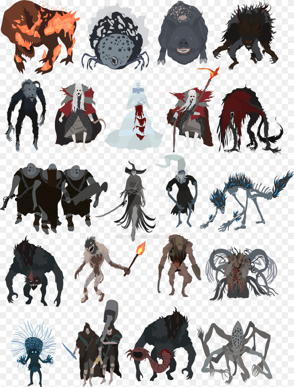 Chalice Dungeon Bosses By Digitalcleo Bloodborne Bosses, Book, Publication, Comics, Baby Free Transparent Png