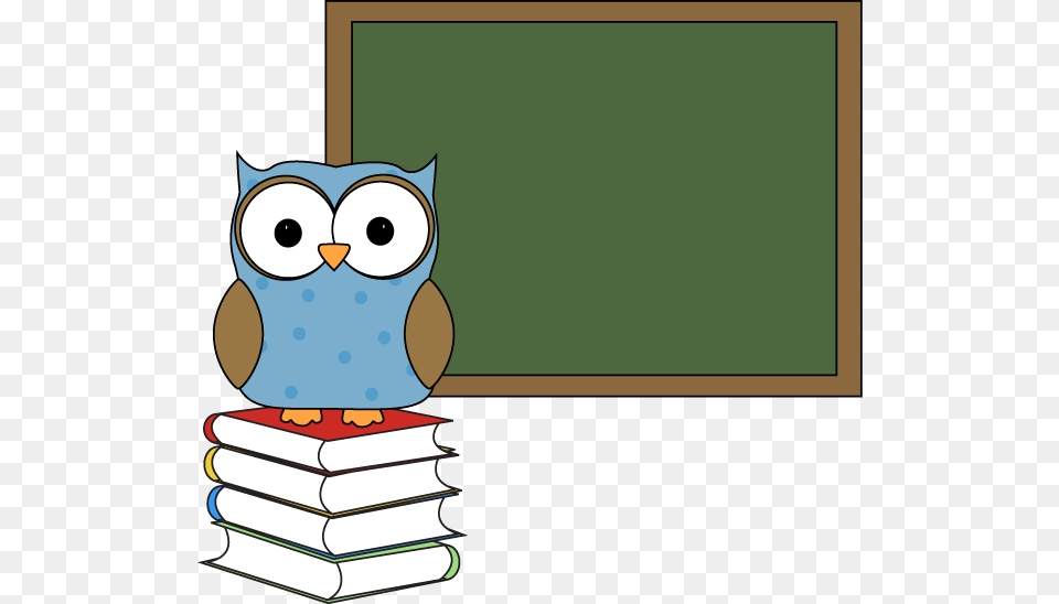 Chalk Board Picture School Owl Clipart, Book, Publication, Blackboard, Animal Png