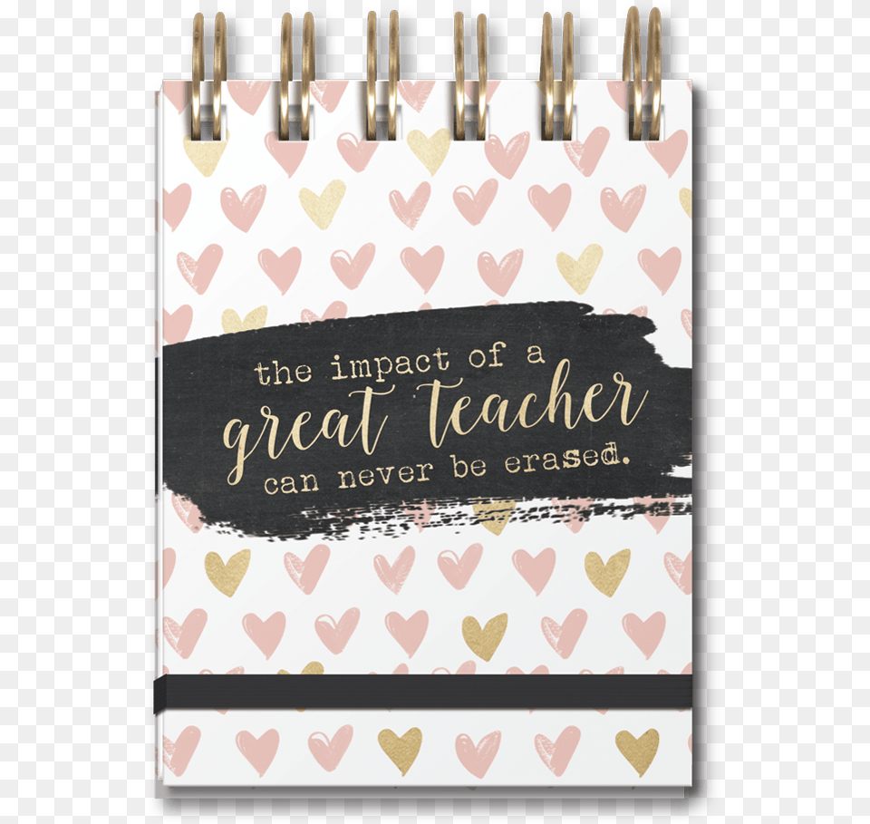Chalk Heart Chalk Heart Teacher Spiral Notebook Calligraphy, Diary, Text Free Png Download