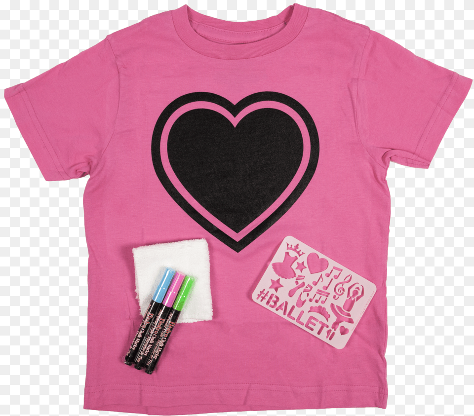 Chalk Heart Heart, Clothing, T-shirt, Shirt, Symbol Png Image