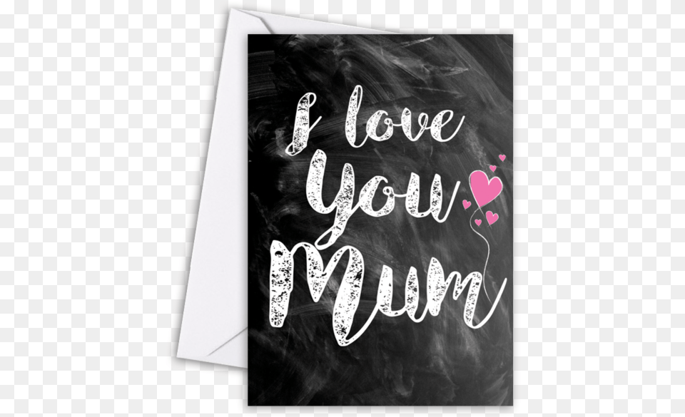 Chalk I Love You Mum You Are Loved Rolled Canvas Art Joan Coleman, Blackboard, Text Free Png