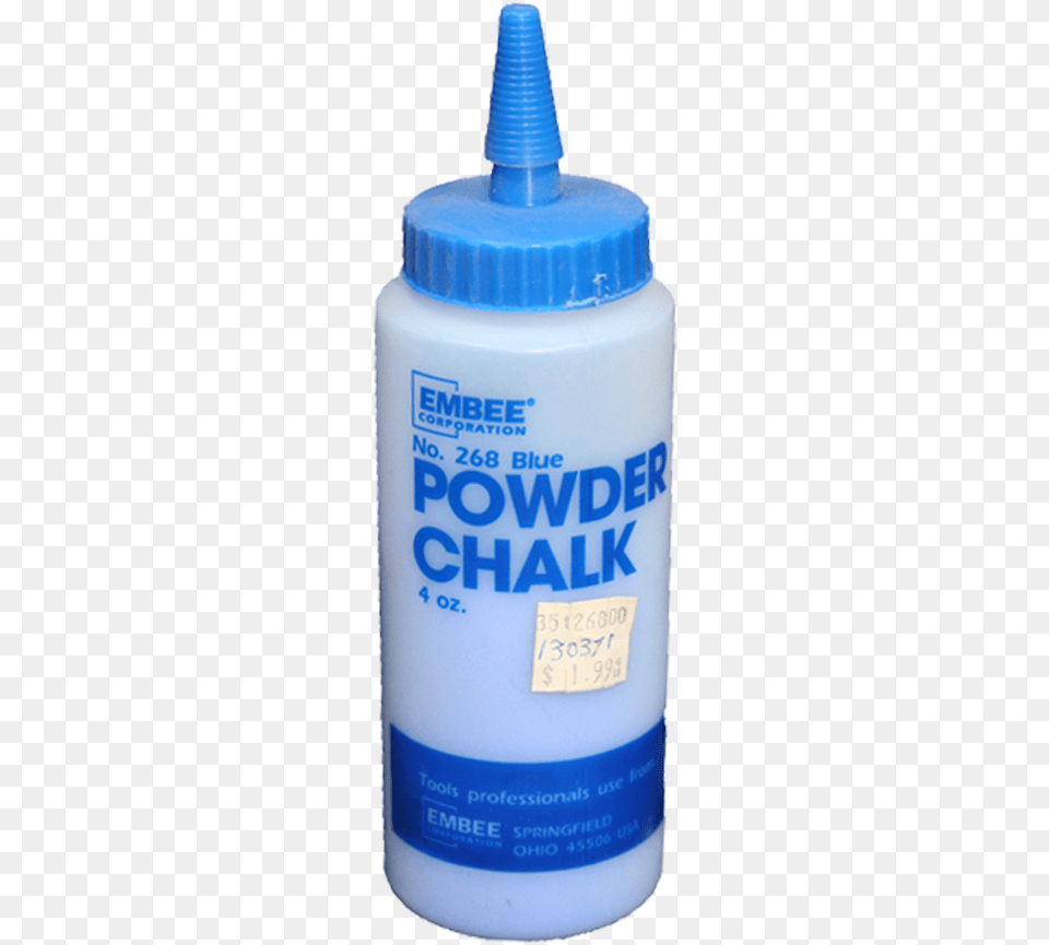 Chalk Line Powder 4 Oz Blue Plastic Bottle, Lotion, Alcohol, Beer, Beverage Free Png Download